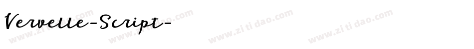 Vervelle-Script字体转换
