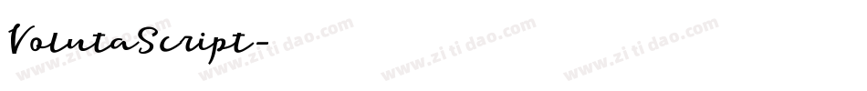 VolutaScript字体转换