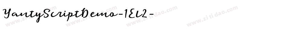 YantyScriptDemo-1El2字体转换 YantyScriptDemo-1El2字体转换