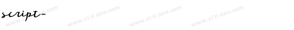 script字体转换