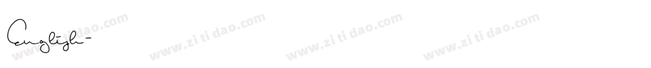 English字体转换