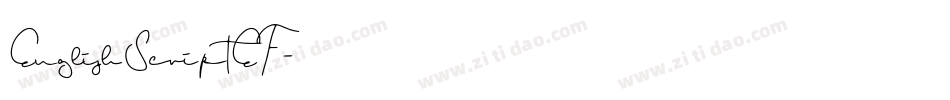 EnglishScriptEF字体转换