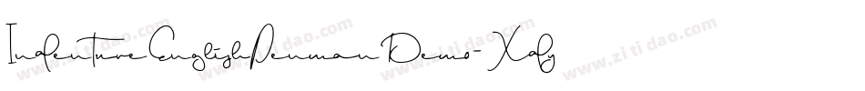 IndentureEnglishPenmanDemo-Xdyj字体转换