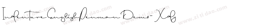 IndentureEnglishPenmanDemo-Xdyj字体转换