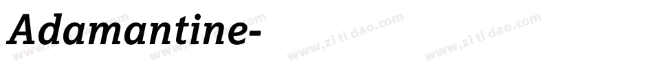 Adamantine字体转换