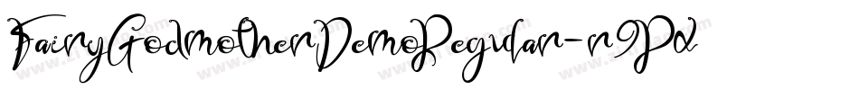 FairyGodmotherDemoRegular-r9Px字体转换