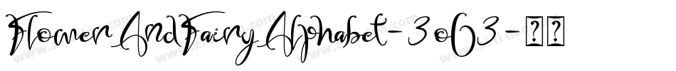 FlowerAndFairyAlphabet-3oO3字体转换