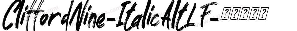 CliffordNine-ItalicAltLF字体转换