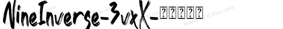 NineInverse-3vxX字体转换