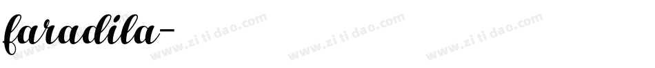faradila字体转换