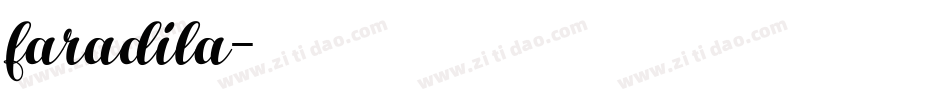 faradila字体转换