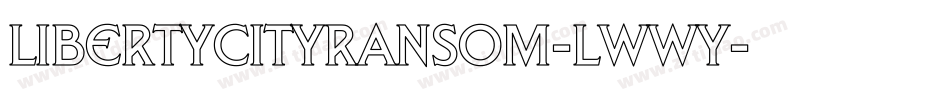 LibertyCityRansom-lwWy字体转换