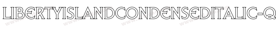 LibertyIslandCondensedItalic-qOz1字体转换