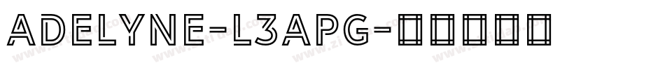 Adelyne-L3Apg字体转换