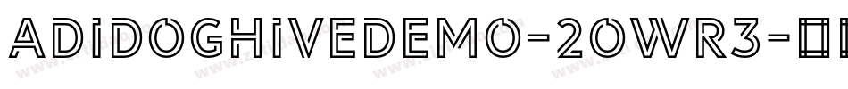 AdidogHiveDemo-2OWR3字体转换