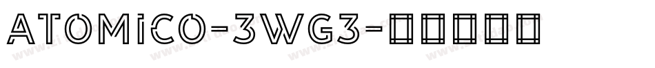 Atomico-3wg3字体转换