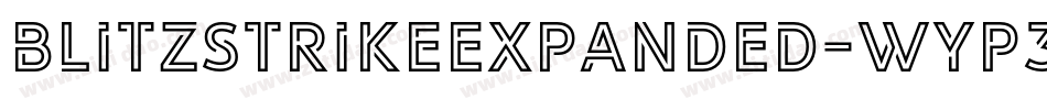 BlitzstrikeExpanded-wYP3字体转换