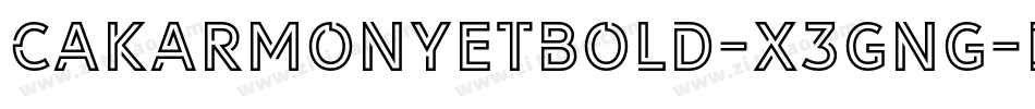 CakarMonyetBold-X3Gng字体转换