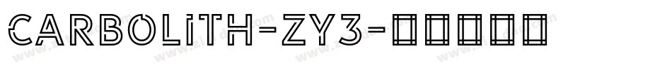 Carbolith-zy3字体转换