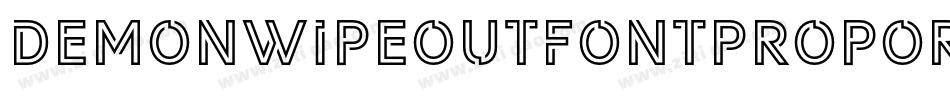 DemonwipeoutfontProportional-woZ3字体转换