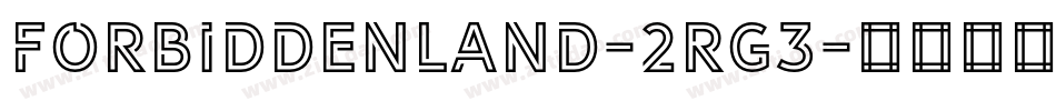 ForbiddenLand-2rg3字体转换