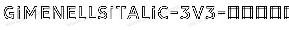 GimenellsItalic-3v3字体转换