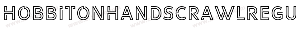 HobbitonHandscrawlRegular-eZA3字体转换