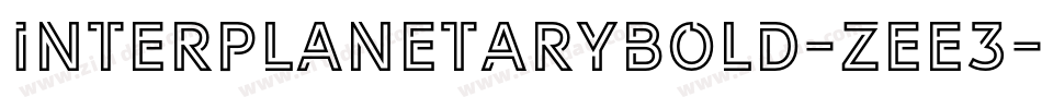 InterplanetaryBold-zEE3字体转换