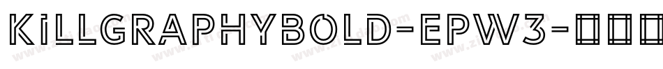 KillgraphyBold-epW3字体转换