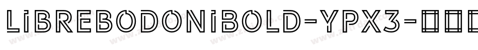 LibrebodoniBold-ypx3字体转换