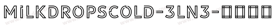MilkdropsCold-3ln3字体转换