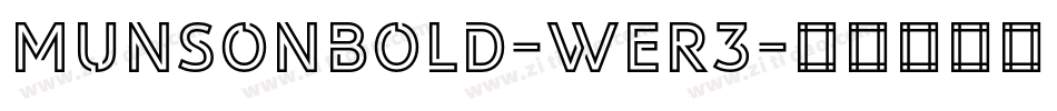 MunsonBold-weR3字体转换