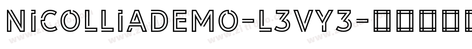 NicolliaDemo-L3VY3字体转换