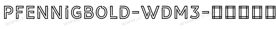 PfennigBold-wdM3字体转换