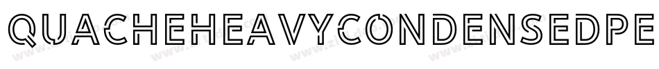 Quacheheavycondensedpersonal-X3Zmj字体转换