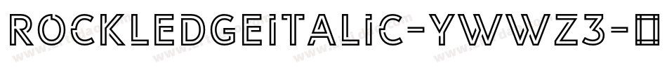 RockledgeItalic-ywwZ3字体转换