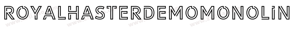 RoyalhasterdemoMonoline-L3Vjn字体转换