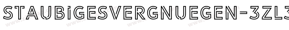 StaubigesVergnuegen-3zL3字体转换