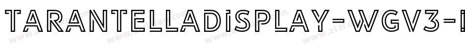 TarantellaDisplay-wGV3字体转换