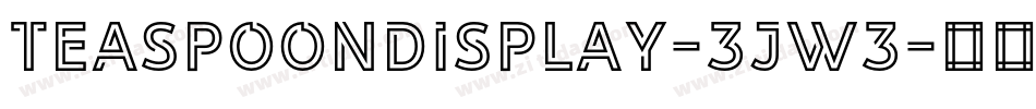 TeaspoonDisplay-3jw3字体转换