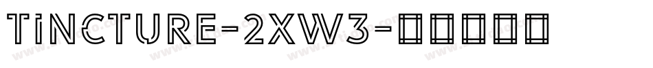 Tincture-2XW3字体转换