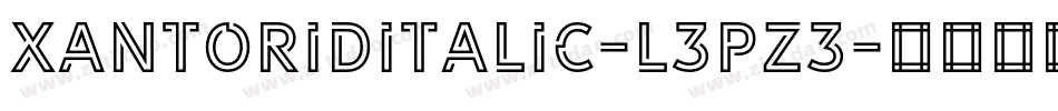 XantoridItalic-L3Pz3字体转换