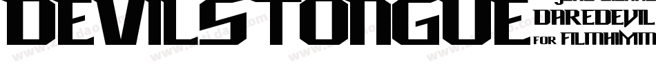 devilstongue3dital字体转换