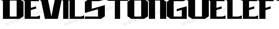devilstongueleft字体转换
