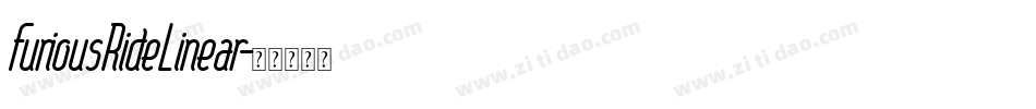 FuriousRideLinear字体转换
