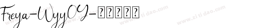 Freya-Wyy0Y字体转换