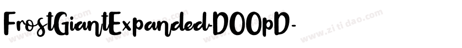 FrostGiantExpanded-DOOpD字体转换