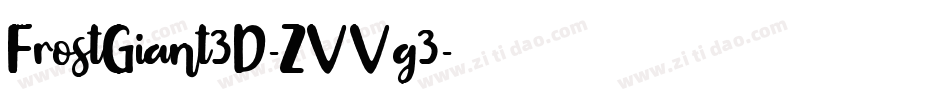 FrostGiant3D-ZVVg3字体转换