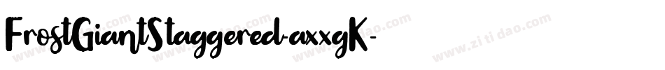 FrostGiantStaggered-axxgK字体转换