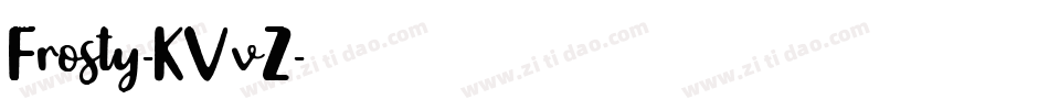 Frosty-KVvZ字体转换